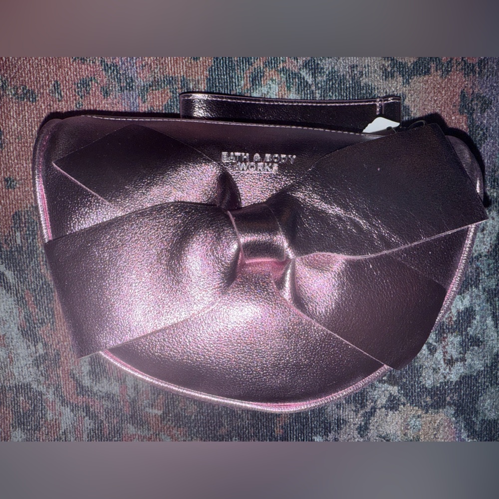 Bath & Body Works Shimmering Pink Cosmetic Bag - NWT